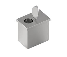 Sharps container with double lid
