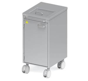 Moveable waste container